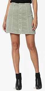 corduroy mini skirt