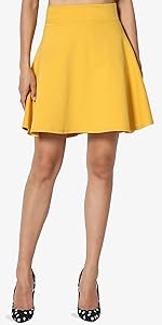 ponte flare mini skirt