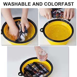 Washable and colourfast