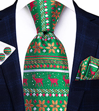 SILK CHRISTMAS TIES FOR MEN