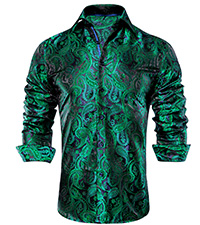 silk paisley dress shirts for men
