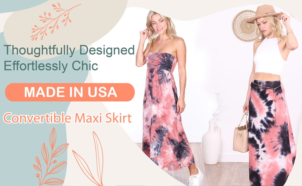 Maxi Skirt Casual Made In USA