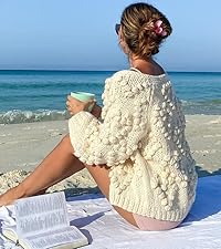 knit cardigan ivory