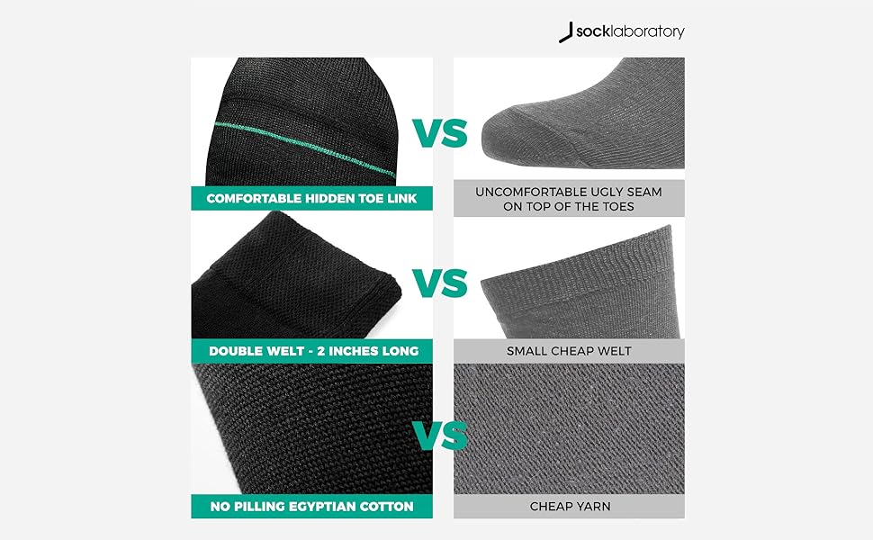 COMPARISON VS CHEAP SOCKS
