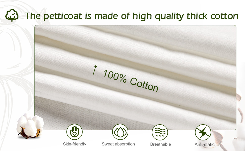 cotton underskirt