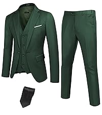COOFANDY Mens 3 Piece Suits
