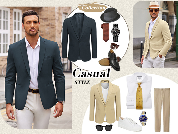 COOFANDY Tuxedo Blazer Jackets Stylish Look