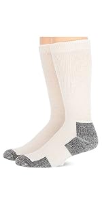 Carolina Ultimate Men''s Non-Binding Merino Wool Blend Crew Socks 2 Pair Pack