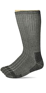 Carolina Ultimate Men''s Merino Wool Blend Cushion Mid Calf Socks 4 Pair Pack