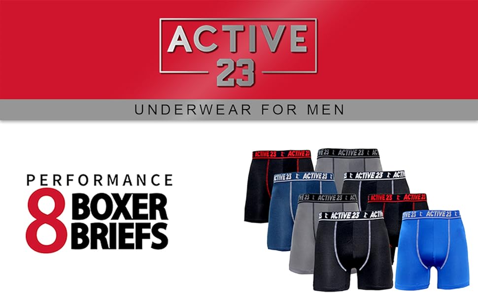 active 23 underwear 8 pack moisture wicking fresh cool pouch for men