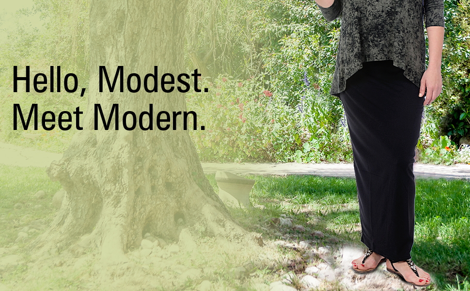 kosher casual maxi skirt pencil tube straight