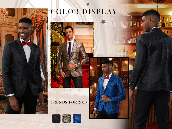 mens christmas prom blazer fashion tuxedo suit jacket