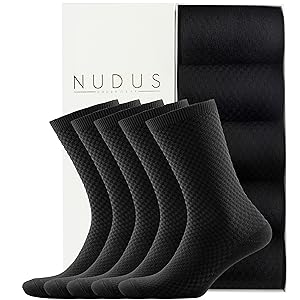 nudus underwear ankle no show quarter dress black colorful bamboo socks
