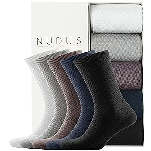 nudus underwear ankle no show quarter dress black colorful bamboo socks