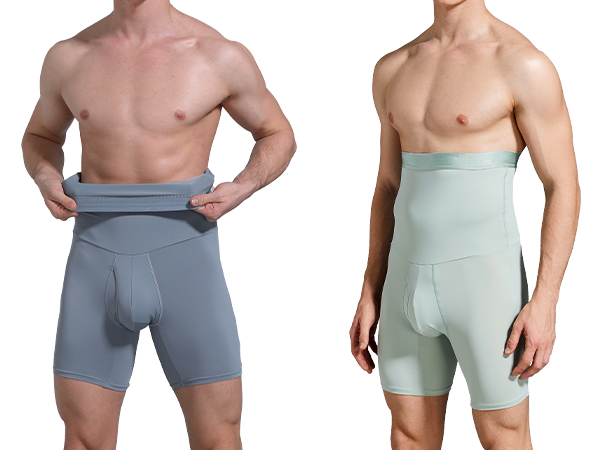 Men Tummy Control Shorts High Waist Underwear