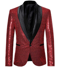 sequined blazer for men