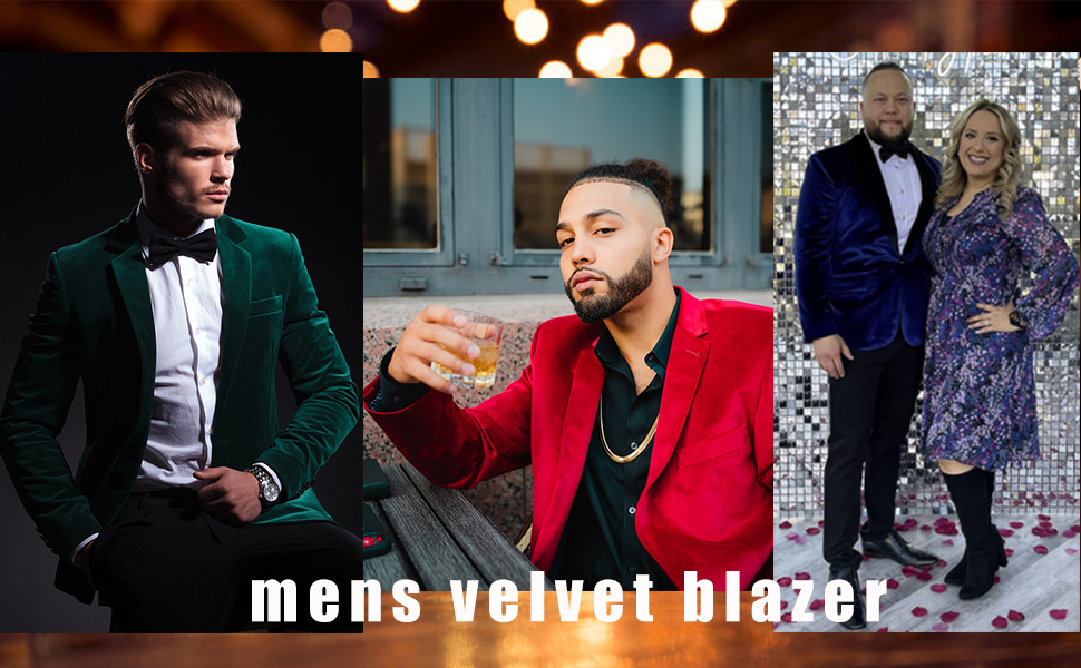 men velvet blazer