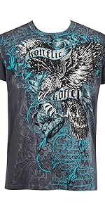 t shirt men print metallic casual party travel muscle fitted solid color print crewneck short sleeve