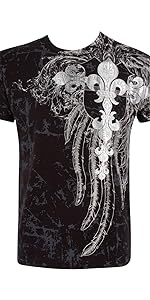 t shirt men print metallic casual party travel muscle fitted solid color print crewneck short sleeve