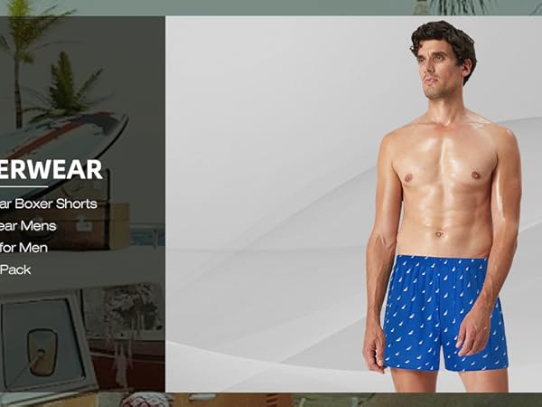 Boxer Shoets Woven Underwear Mens Tartan Boxers for Men Loose Fit