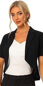 short sleeve blazer