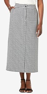 Tummy Control Bi-Stretch Midi Skirt