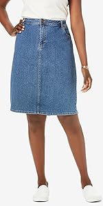 True Fit Denim Short Skirt