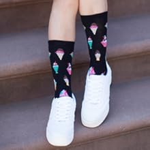 MeMoi Women''s Novelty Socks Ice Cream 