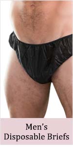 disposable mens black brief for spa salon clinic hospital visits and stays