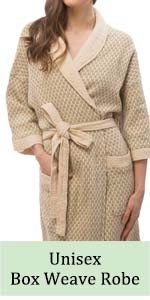 waffle terry spa bathrobe robe towel kimono men women unisex gown shower night pool