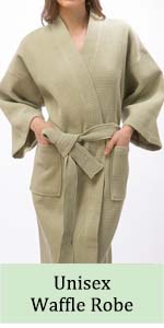 waffle terry cotton spa salon robe bathrobe hotel casino kimono soft exlarge
