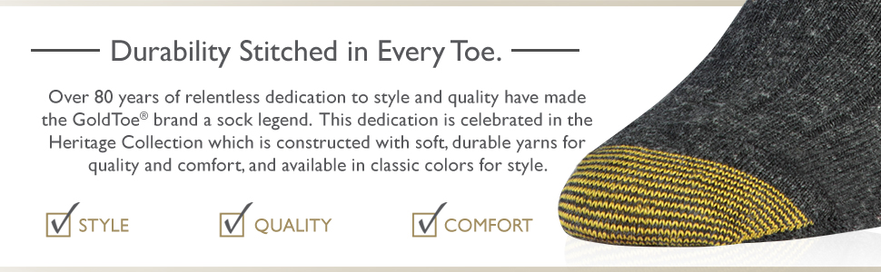 gold toe socks, durability, style, quality, socks, mens socks, dress socks, comfort, classic, legend