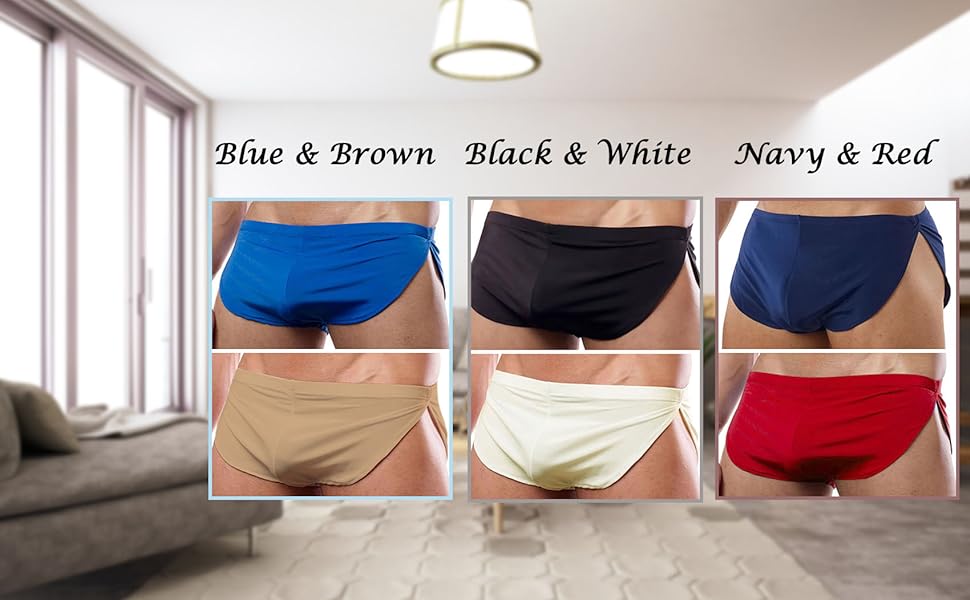 Mens Low Rise Split Shorts