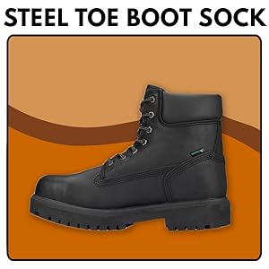 steel toe boot sock