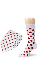 Spotlight Hosiery Groomsmen/Men''s Solid Color Dress Socks & Neck Tie Set for Wedding Gift