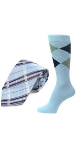 Spotlight Hosiery brand Groomsmen Men''s Dress Socks & Necktie Set
