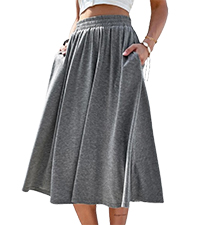 a line midi skirt