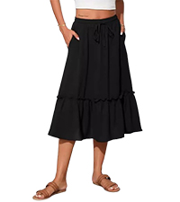 Tiered Midi Skirts