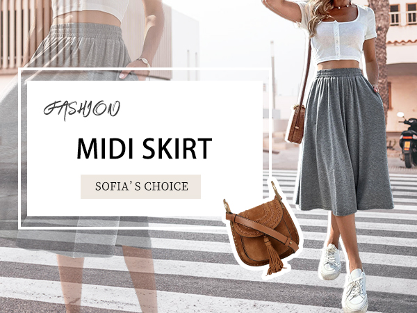 swing midi skirt