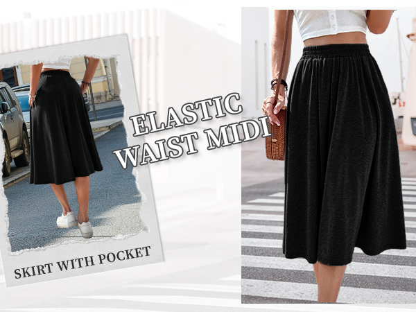 cotton midi skirt