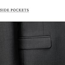 KUDORO Men''s Suits Regular Fit Tuxedo 3 Piece Jacket Vest Pants Set for Men Wedding Prom