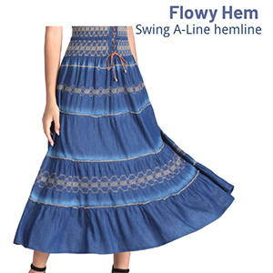 denim skirt women