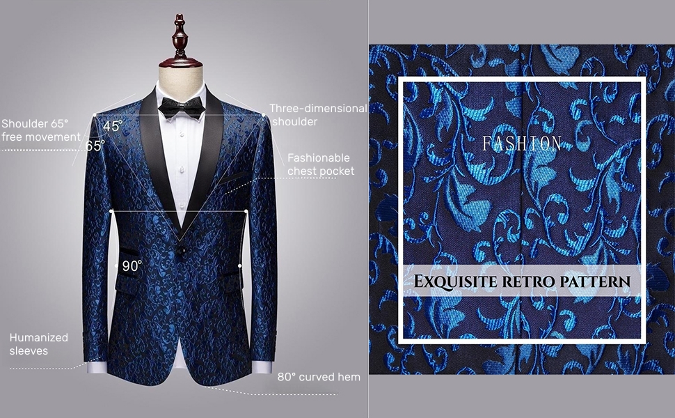 Men Black Suit Wedding Banquet jacket tux