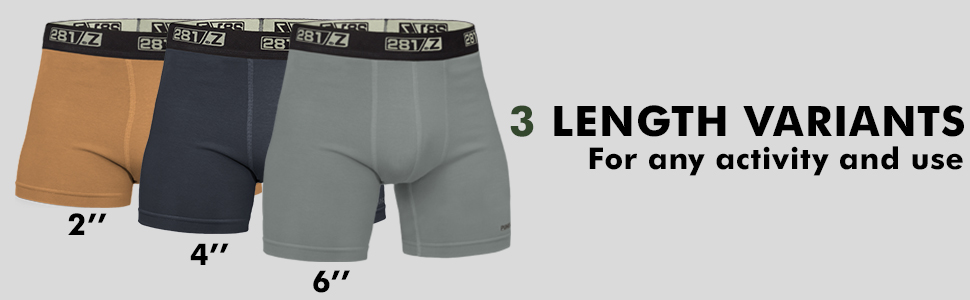 inseam length boxer briefs sport outdoor cotton moisture wicking army police law enforcement