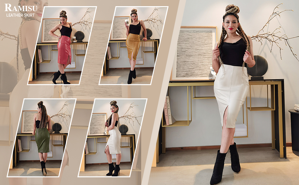 leather skirt 