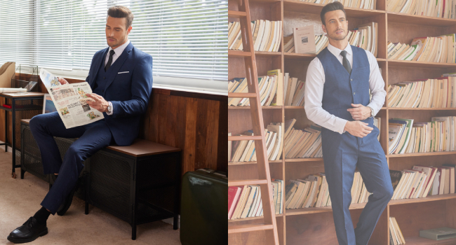 COOFANDY Men’s 3 Piece Slim Fit Suits