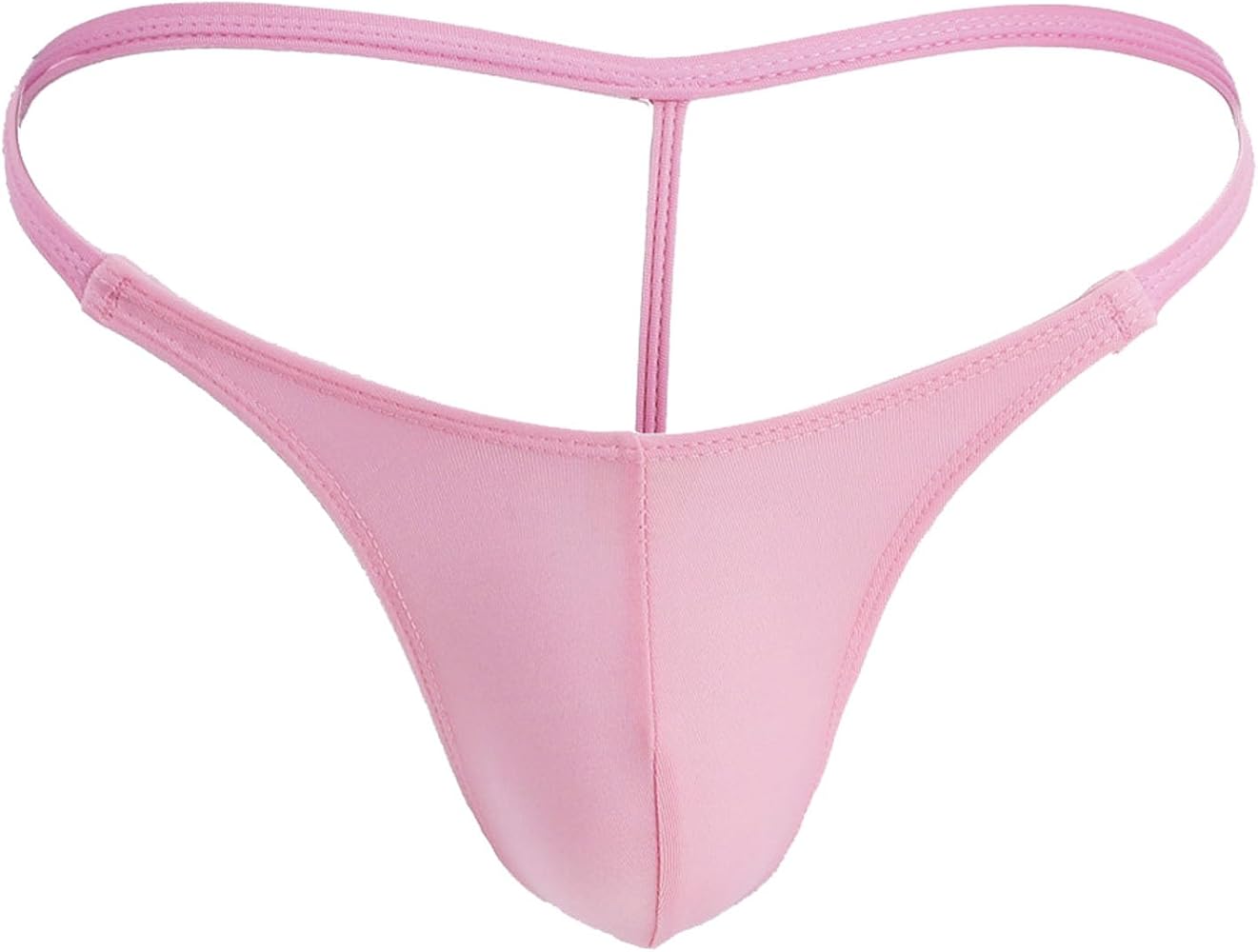Men's Stretchy Low Waist T Back Thongs G String Bikini Briefs Bugle Pouch Underwear Swimwear Panties