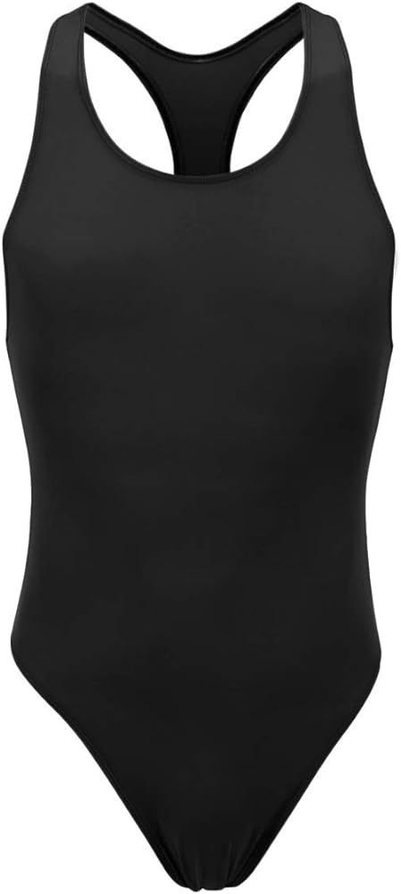 FYMNSI Men's Leotard Underwear Sexy Racer Back One-Piece Bodysuit Stretch Swimsuit Thongs Singlet Workout