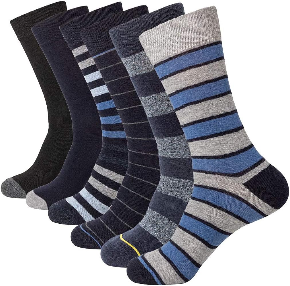 Dress Socks 5/6/10 Pairs Crew Argyle Colorful Cotton Novelty Casual Happy Fun