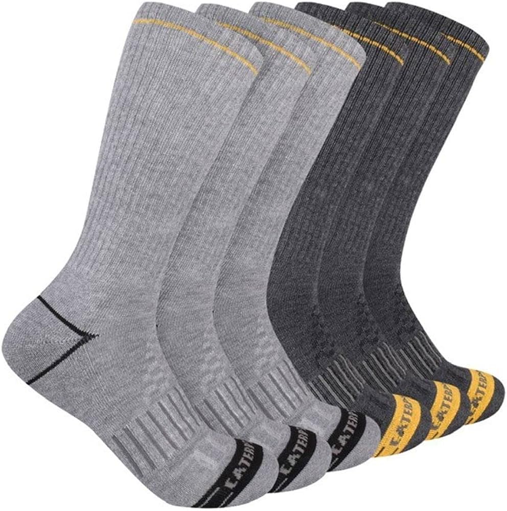 Caterpillar Men's Half Cushioned Crew Socks Pack
